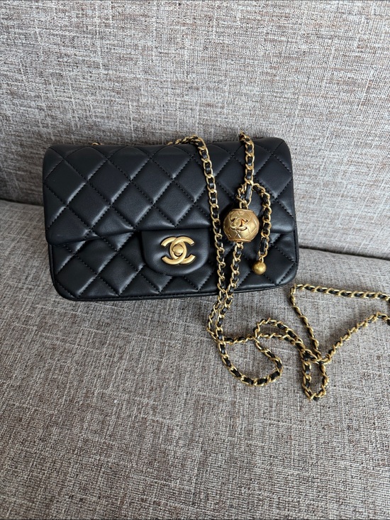 CHANEL Handbags - CHANEL Black Quilted Crossbody Bag with Gold Chain & CC Lock
